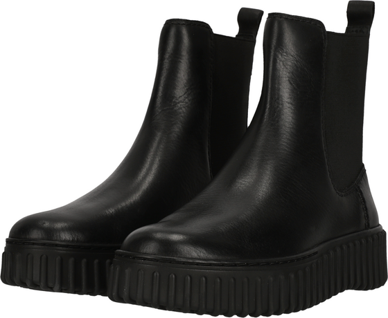 CLARKS Torhill Maple Black Leather på