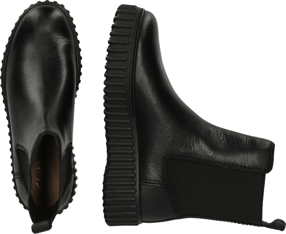 CLARKS Torhill Maple Black Leather på