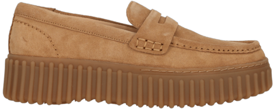 CLARKS Torhill Penny Ljusbrun Mocka på