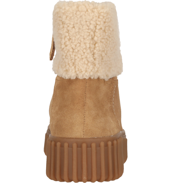CLARKS Torhill Turn Ljus Tan Med Foderade Linjer på