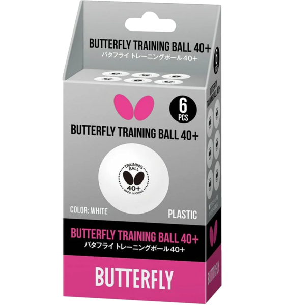 BUTTERFLY Träningsboll 40+ 6-pack på