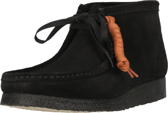 CLARKS ORIGINALS Wallabee Boot Black Sde på