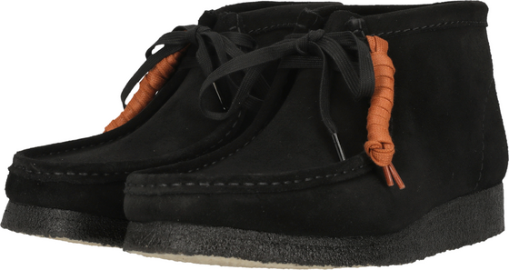 CLARKS ORIGINALS Wallabee Boot Black Sde på