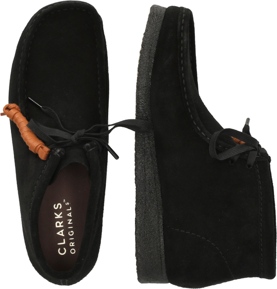 CLARKS ORIGINALS Wallabee Boot Black Sde på