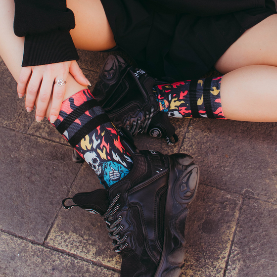 AMERICAN SOCKS Welcome To Hell - Mid High på