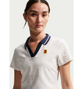 NIKE Women's Dri-fit Cropped Tennis Polo Nikecourt Court Collection på