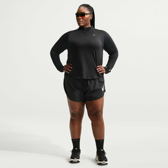 NIKE Women's Dri-fit Uv 1/4-zip Running Top (plus Size) Swift på