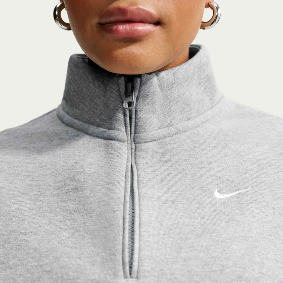 NIKE Women's Oversized 1/4-zip Cropped Top Studio Fleece Medium Weight på