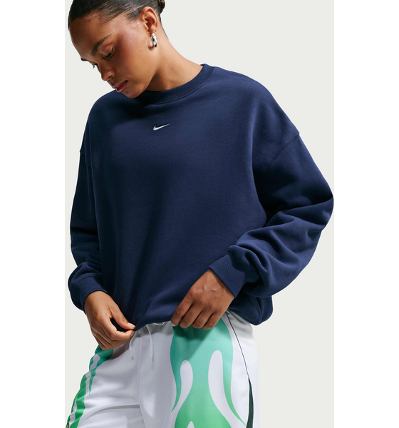 NIKE Women's Oversized Crew-neck Sweatshirt Studio Fleece Medium Weight på