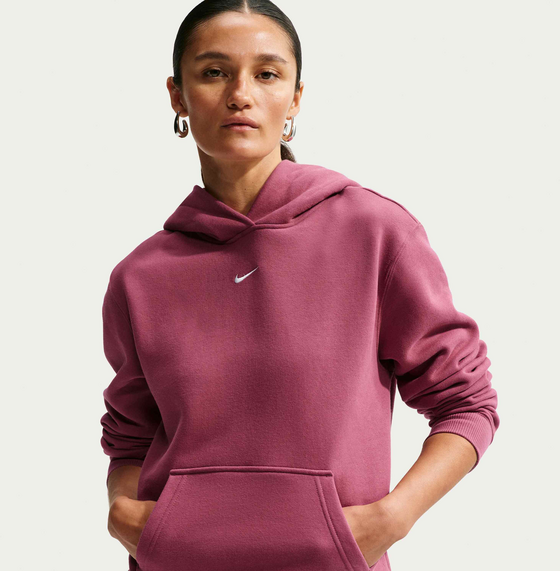 NIKE Women's Pullover Hoodie Studio Fleece Medium Weight på