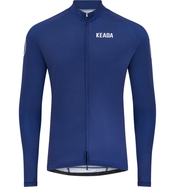 KEADA SPORTS Womens Essential Long Sleeved Cycling Jersey - Navy på
