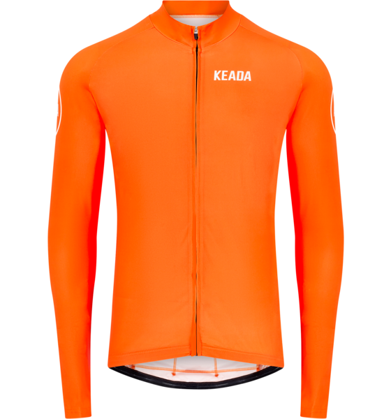 KEADA SPORTS Womens Essential Long Sleeved Cycling Jersey - Orange på