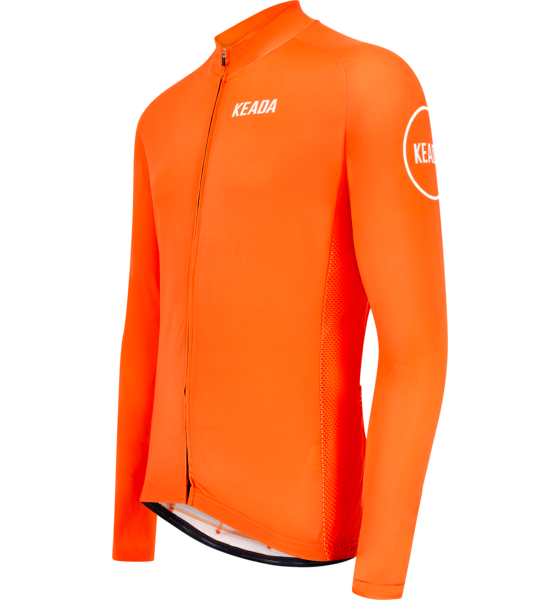 KEADA SPORTS Womens Essential Long Sleeved Cycling Jersey - Orange på