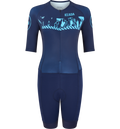 KEADA SPORTS Womens Sleeved Trisuit - Signal Four på