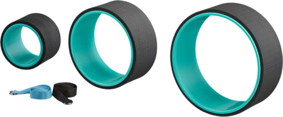 B2X Yoga Wheel Set Of 3 With 2 Yoga Bands på