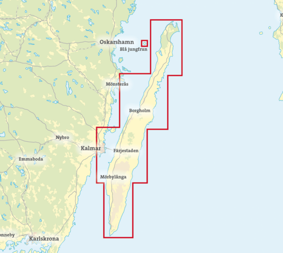 CALAZO Öland 1:50.000 på
