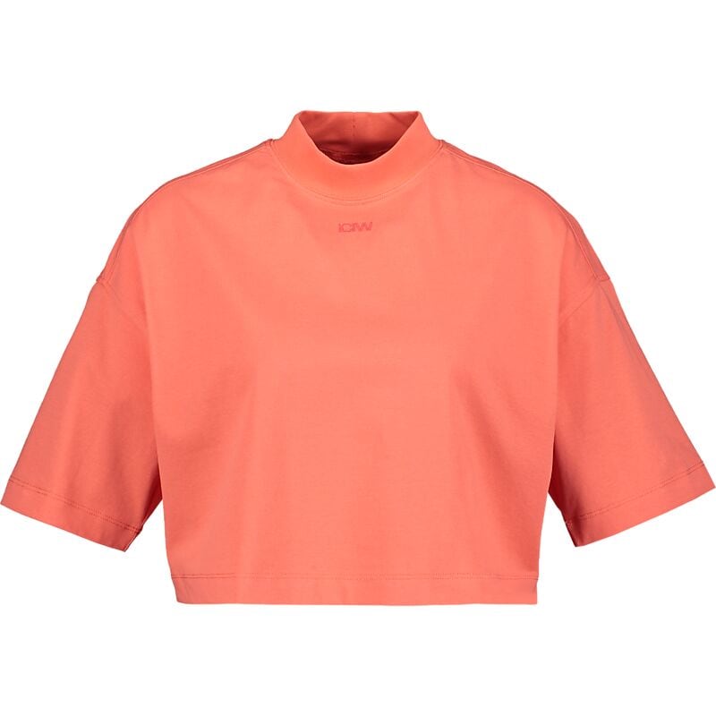 ICANIWILL E Everyday Cropped Mock Neck T-Shirt på