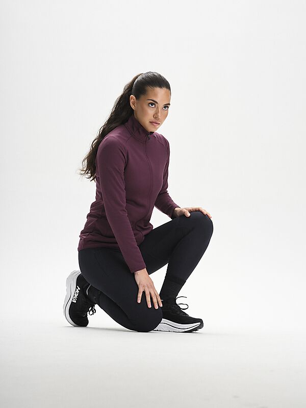 SOC W Run Warm Up Zip på