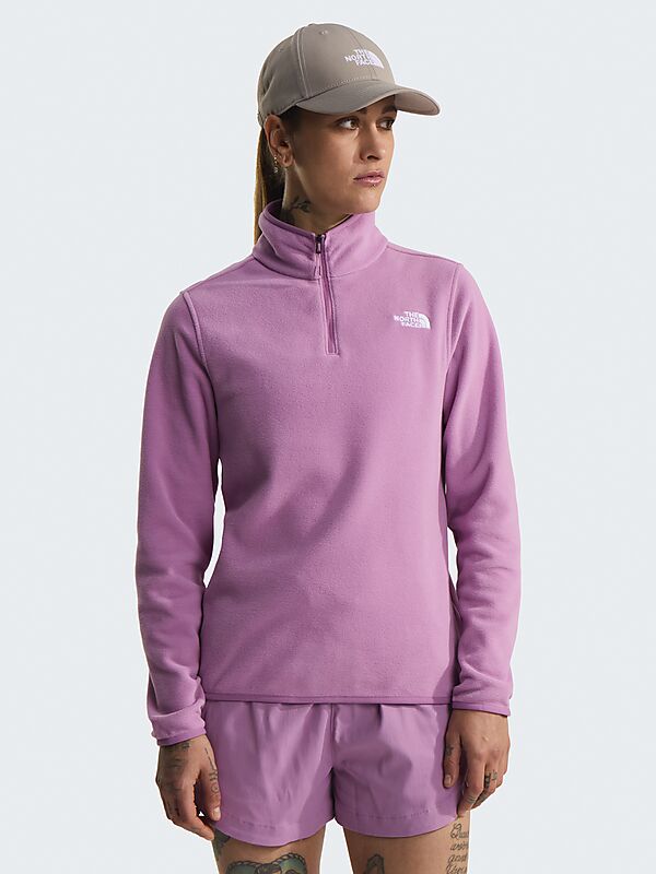 THE NORTH FACE W Glacier Fleece 1/4 Zip Jacket på