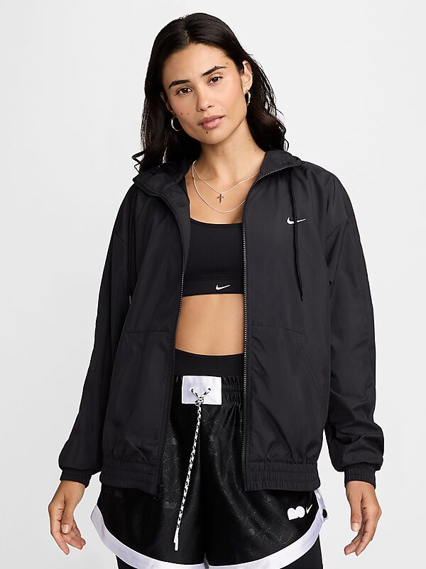 NIKE W Nsw Essntl Uv Wvn Jkt Hd på