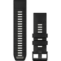 GARMIN Acc, Fenix 8, 26mm, Qf Blk/pebble Gry Silicone Band på