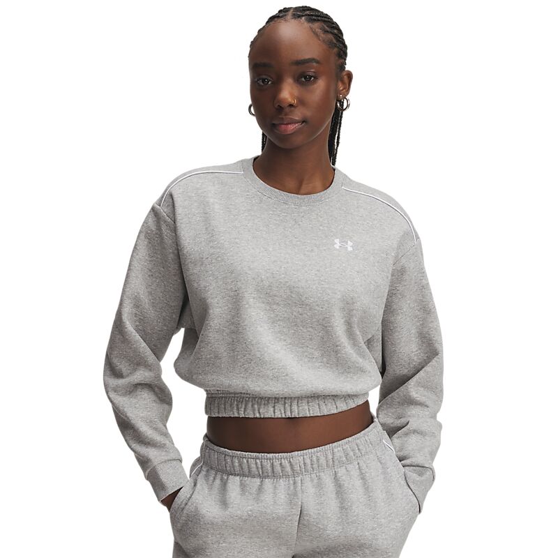 UNDER ARMOUR W Rival Fleece Piped Crew på