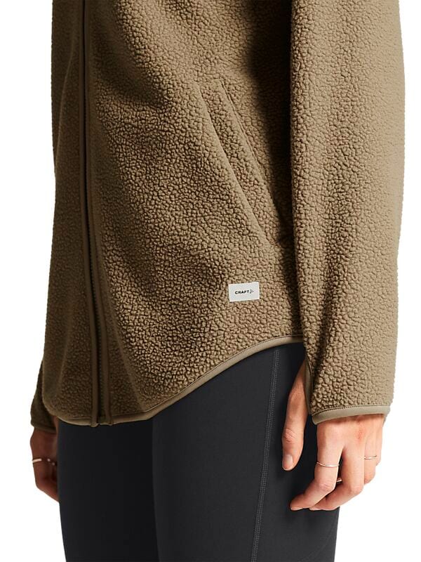 CRAFT W Join Pile Fleece Fz Hood på