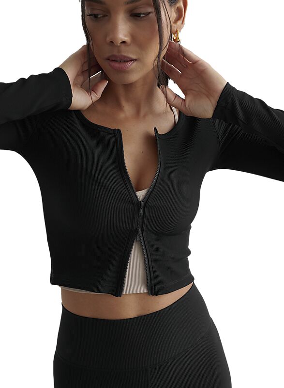 AIM´N Ribbed Performance Zipped Cardigan på