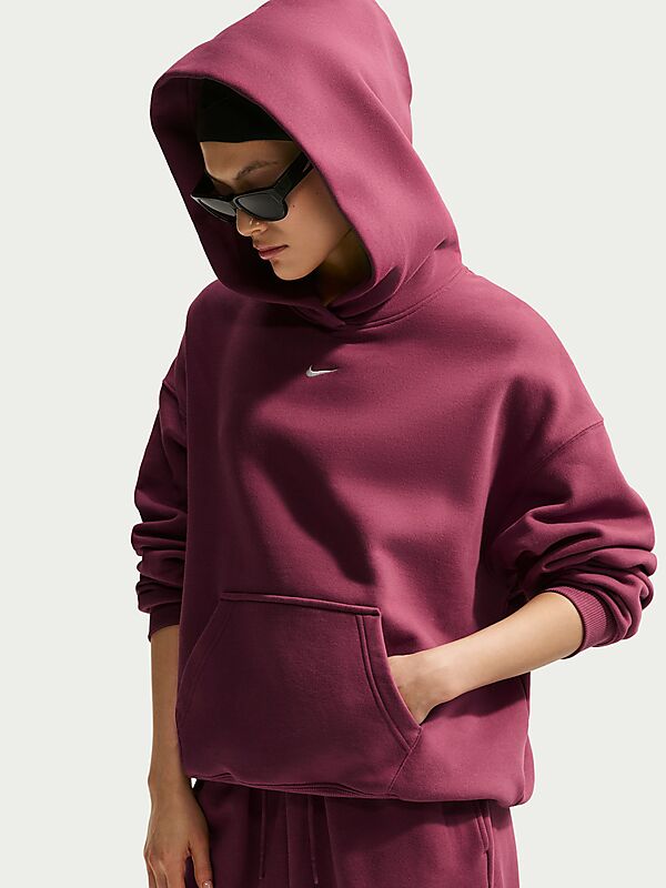NIKE W STUDIO FLEECE OVERSIZE PO HOODIE på